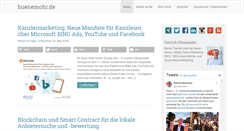 Desktop Screenshot of huenemohr.de