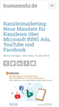Mobile Screenshot of huenemohr.de