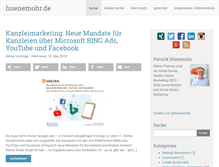 Tablet Screenshot of huenemohr.de